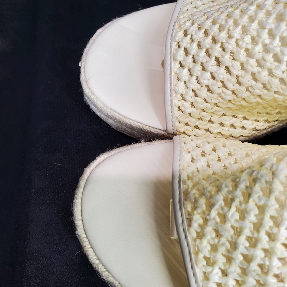 Dolce Vita Womens Saydie Cream Raffia Slip On Wedge Platform Sandals  Size 9.5 - Picture 13 of 15